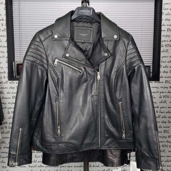 Andrew Marc Jackets & Blazers - 💥NEW💥 Womans 1X Black Soft Leather Coat